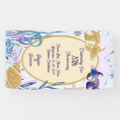 水彩水中魚周年記念クルーズドア 横断幕 (横)