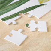 水彩水彩ダッフルズフラワーポートレートイラストレーション ジグソーパズル (側面)