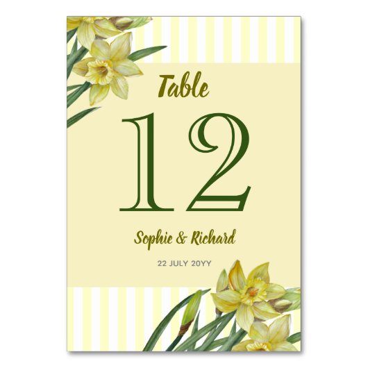 水彩水彩ダッフルズフラワーポートレートイラストレーション テーブルナンバー (裏面)