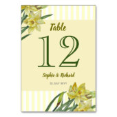 水彩水彩ダッフルズフラワーポートレートイラストレーション テーブルナンバー (正面)