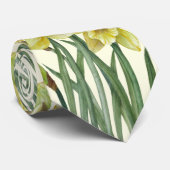 水彩水彩ダッフルズフラワーポートレートイラストレーション ネクタイ (ロール)