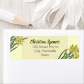 水彩水彩ダッフルズフラワーポートレートイラストレーション ラベル (インサイチュ)