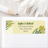 水彩水彩ダッフルズフラワーポートレートイラストレーション ラベル (インサイチュ)