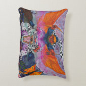 水彩水彩ファンタジーイラストレーションワールド アクセントクッション (裏面(縦))