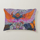 水彩水彩ファンタジーイラストレーションワールド アクセントクッション (裏面)