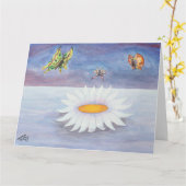 水彩水彩ロトスフラワーウォーター霊気 カード (黄色い花)