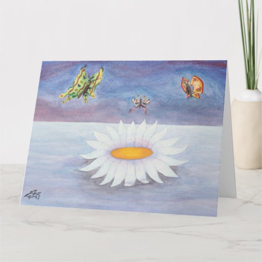 水彩水彩ロトスフラワーウォーター霊気 カード (正面)