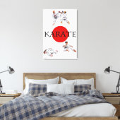 水彩水彩世界空手武術術 キャンバスプリント (インサイチュ (寝室))