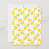 水彩水彩水彩パターン 招待状 (裏面)