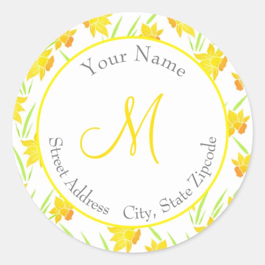 '水彩水彩水彩模様'ラベル ラウンドシール (正面)