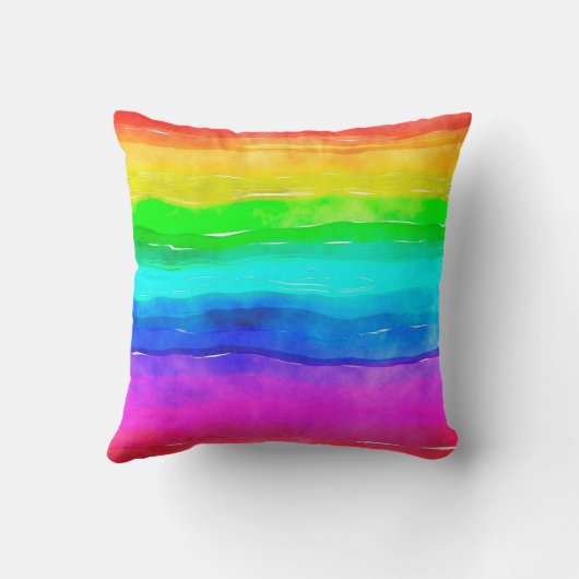 水彩水彩洗絵を描浄 クッション (裏面)