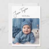 水彩水彩青少年バプテスマ 招待状 (裏面)