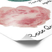 水彩水晶チャートプリント フォトプリント            (角)