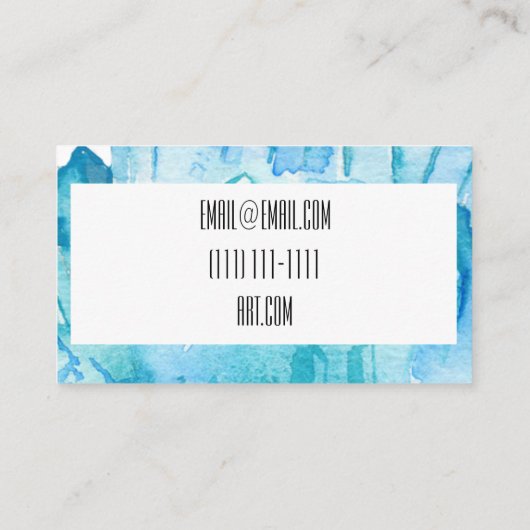 水彩水晶名刺 名刺 (裏面)