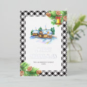 水彩水牛プレイドシルバー 箔シーズンカード (立ち正面)