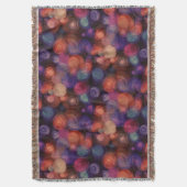 水彩水玉模様パターン+アイディア スローブランケット (正面縦)