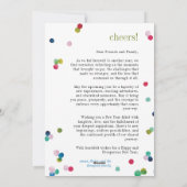 水彩水玉模様ポムスニューイヤーフォトカード シーズンカード (裏面)