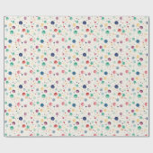 水彩水玉模様包装紙 ラッピングペーパー (フラット)