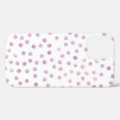 水彩水玉模様、ピンクの幾何学的な背景。 Case-Mate iPhoneケース (裏面 (横))