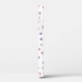 水彩水玉模様、ピンクの幾何学的な背景。 Case-Mate iPhoneケース (裏面 / 左)