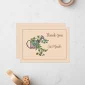 水彩水素朴切り缶サンキューカード ノートカード (正面/裏面インサイチュ)