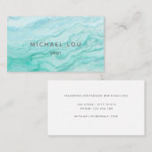 水彩水色芸術的水色 名刺 (正面/裏面)