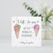 水彩氷クリーム付きギフト券 シーズンカード (スタンド正面)