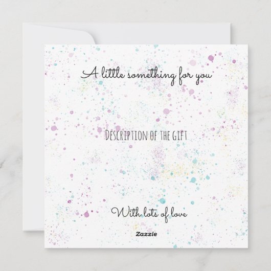 水彩氷クリーム付きギフト券 シーズンカード (裏面)