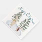 水彩氷スケートで滑る森林動物 (コーナー)