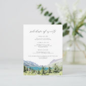 水彩氷河の国立公園週末のスケジュール 招待状 (スタンド正面)