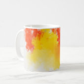 水彩汚れの概絵を描要 コーヒーマグカップ (正面左)