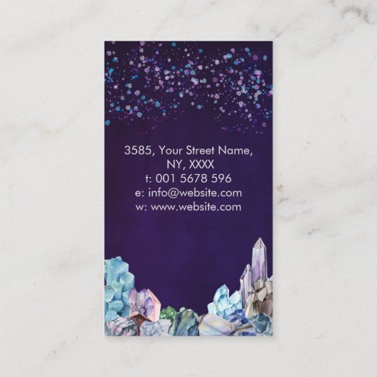 水彩治癒結晶 名刺 (裏面)