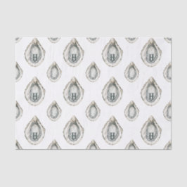 水彩沿岸カキのモノグラム 薄葉紙