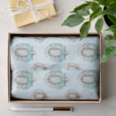 水彩沿岸カキスタブルーボウ 薄葉紙 (ギフト)