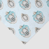 水彩沿岸カキスターブルーボウモノグラム 薄葉紙 (詳細)