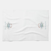 水彩沿岸カニ キッチンタオル (横)