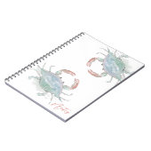 水彩沿岸カニ ノートブック (左側)