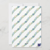 水彩沿岸クリスマスガーランド写真 シーズンカード (裏面)