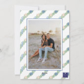 水彩沿岸クリスマスガーランド写真 シーズンカード (裏面)