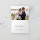 水彩沿岸牡蠣ウェディング サンキューカード (内部)