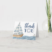 水彩沿岸航海の海 サンキューカード (正面)