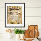 水彩沿岸魚釣りチャーターシーフードレシピ ポスター