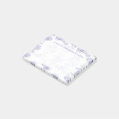 水彩波と船のパターン ポストイット (アングル)