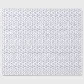 水彩波と船のパターン ラッピングペーパー (フラット)