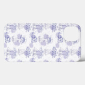 水彩波と船のパターン Case-Mate iPhoneケース (裏面 (横))