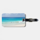 水彩波テンプレートエレガント自然スカイクラウド ラゲッジタグ (裏面横)