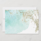 水彩波パステル結婚ズ 招待状 (裏面)