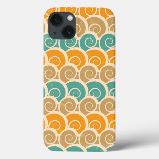 水彩波パターン Case-Mate iPhoneケース (裏面)
