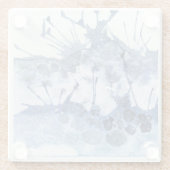 水彩波ビーチコースター ガラスコースター (裏面)