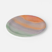 水彩波プレート ペーパープレート (アングル)